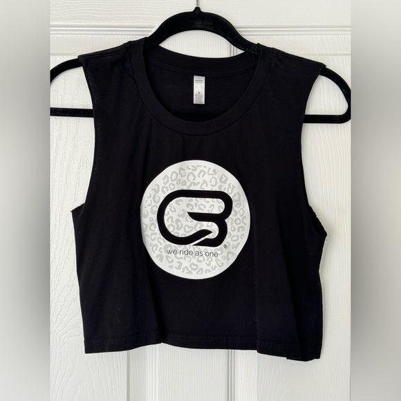 Cyclebar Black Tank Top with White Logo - Picture 1 of 2